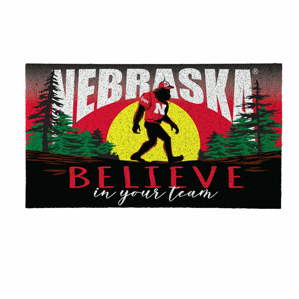 University of Nebraska Bigfoot PVC Mat, 28"x16"