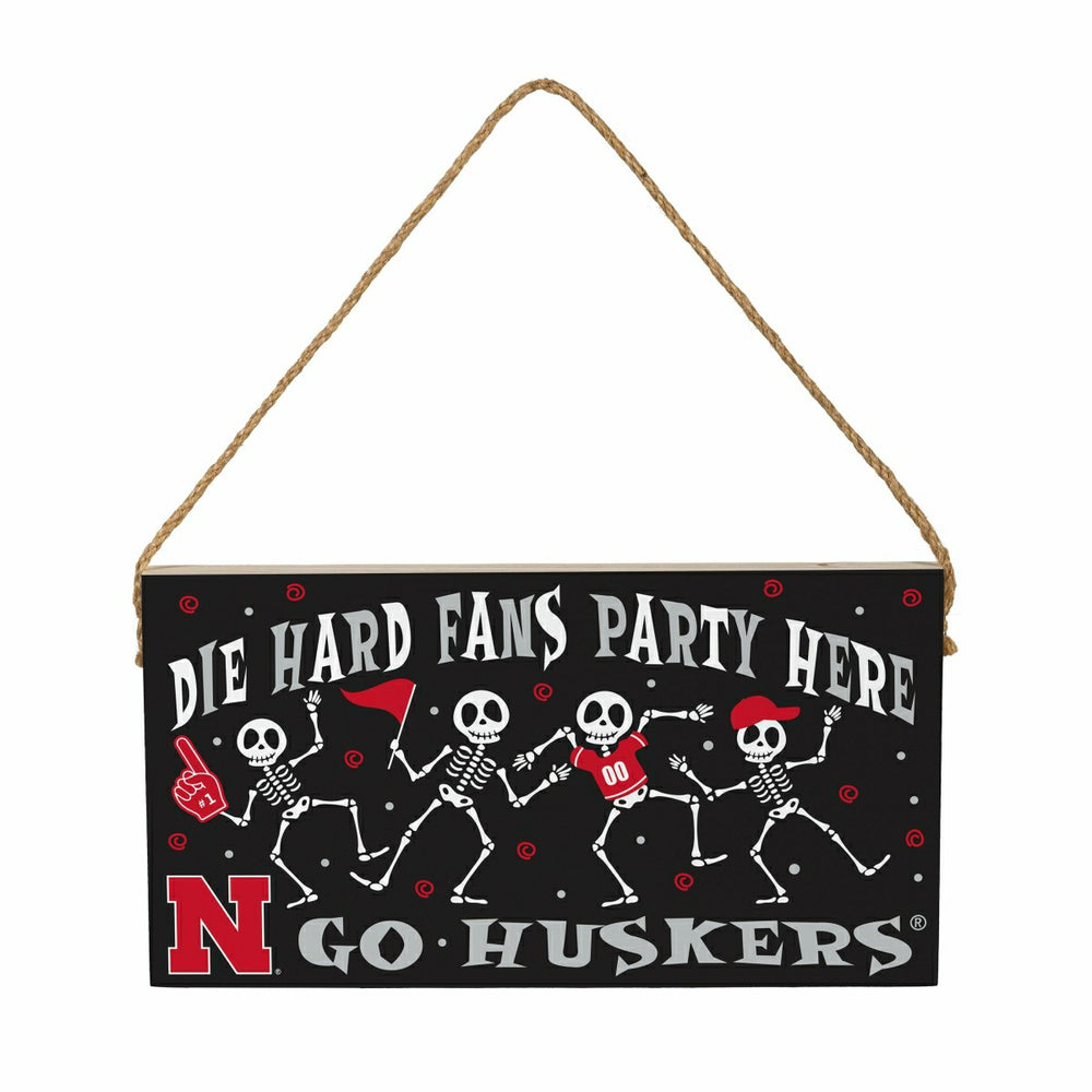 University of Nebraska Halloween Wood Wall Sign, 6x11