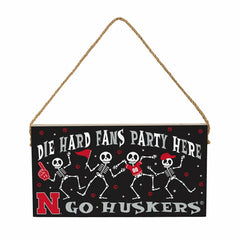 University of Nebraska Halloween Wood Wall Sign, 6x11