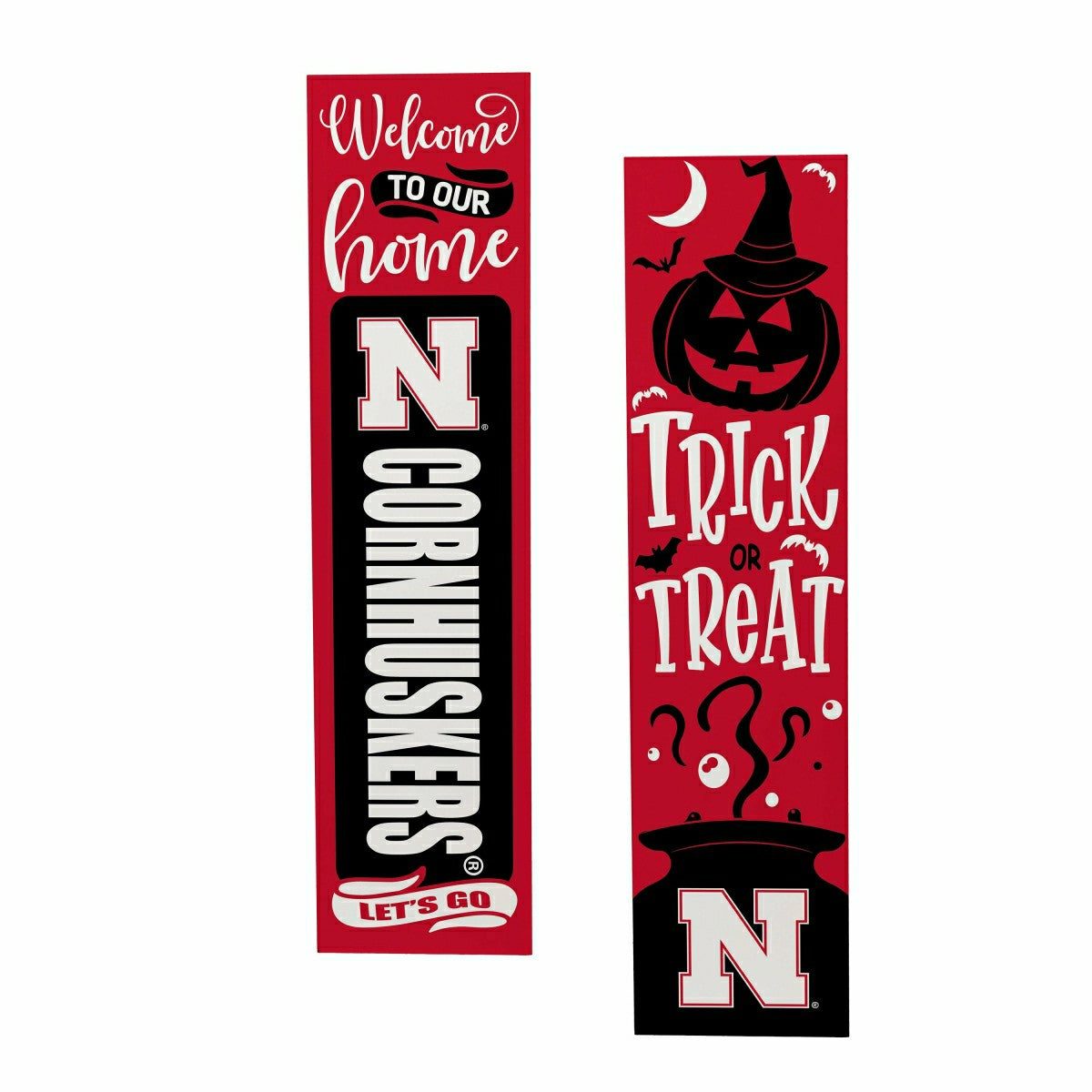 University of Nebraska 47" Double Sided Leaner, Halloween