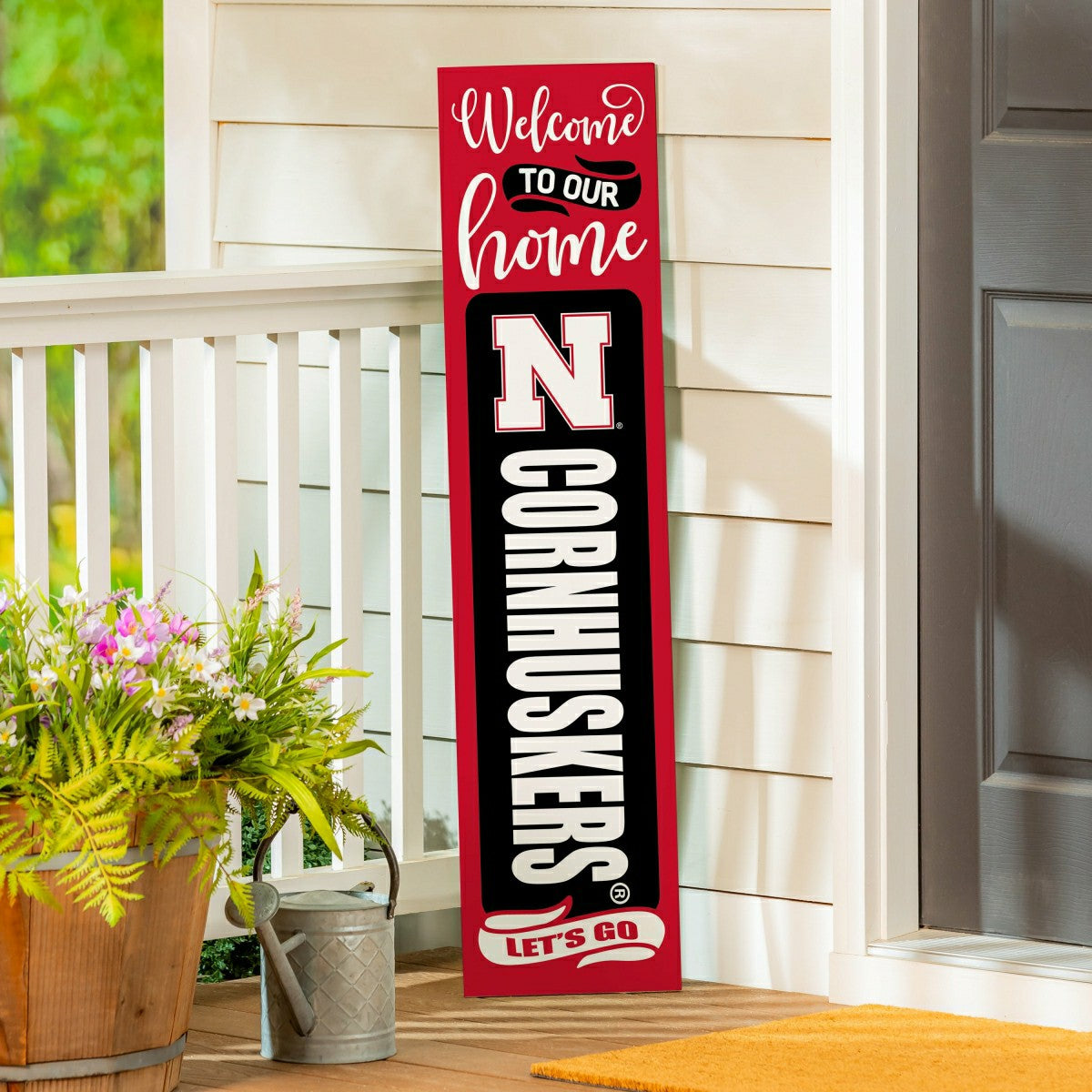 University of Nebraska 47" Double Sided Leaner, Halloween