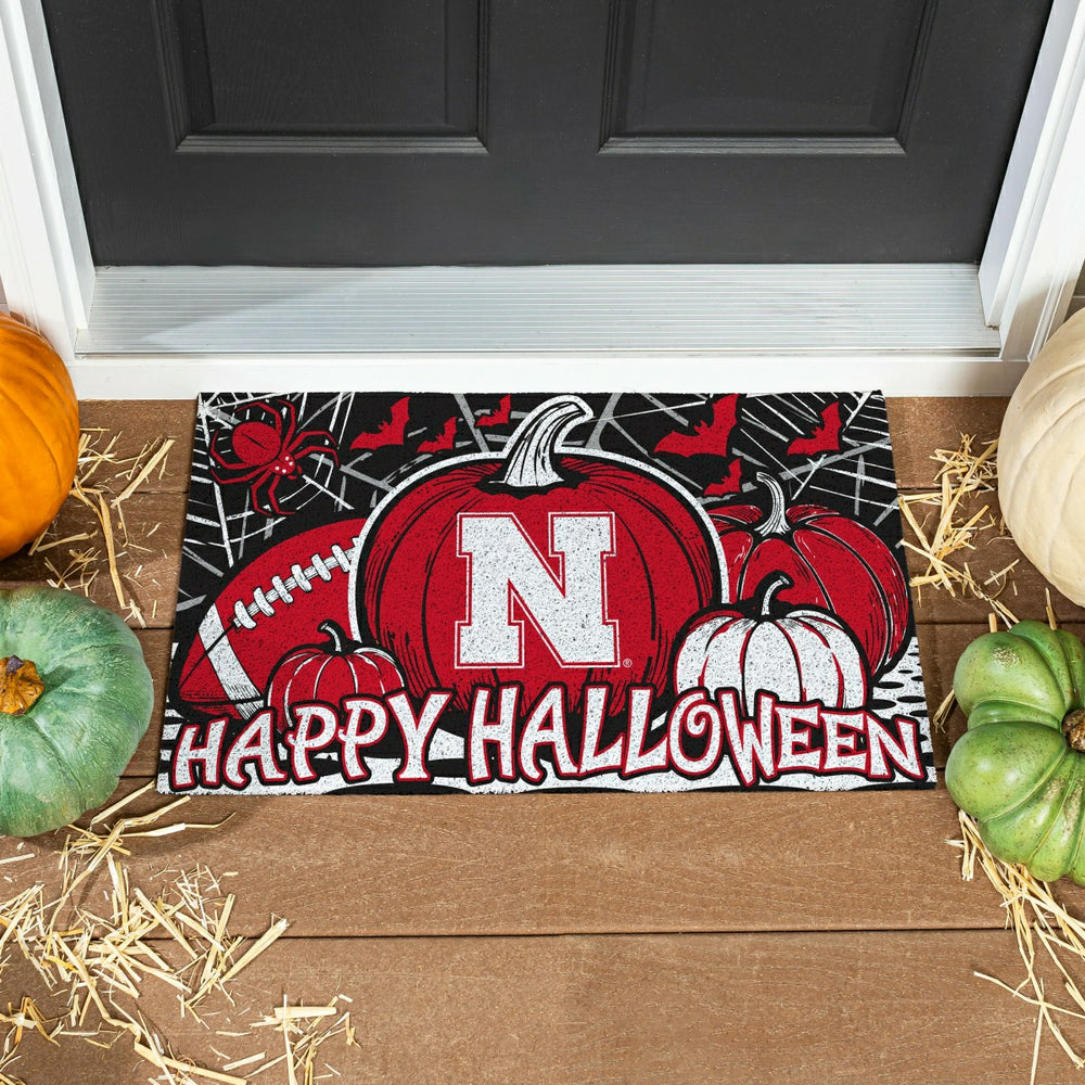 University of Nebraska Halloween PVC Mat, 28"x16"