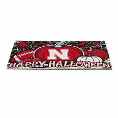University of Nebraska Halloween PVC Mat, 28"x16"