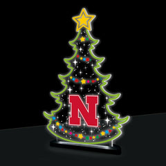 University of Nebraska College Holiday Tree Desklite LED Decor