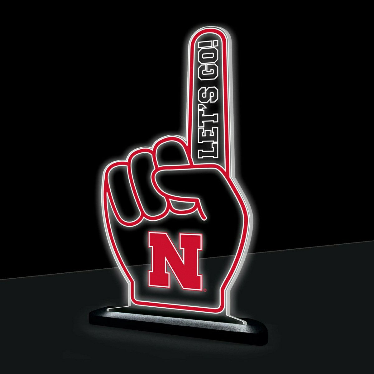 University of Nebraska College Foam Finger Desklite LED Decor