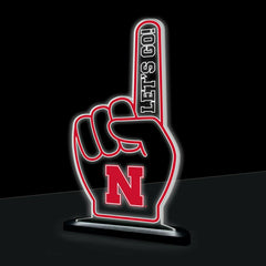 University of Nebraska College Foam Finger Desklite LED Decor