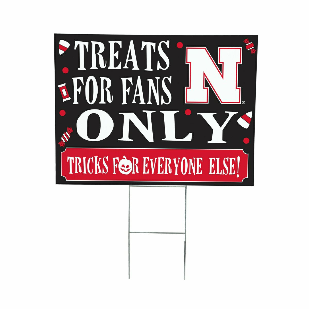 University of Nebraska Yard Sign, Halloween Treats for Fans