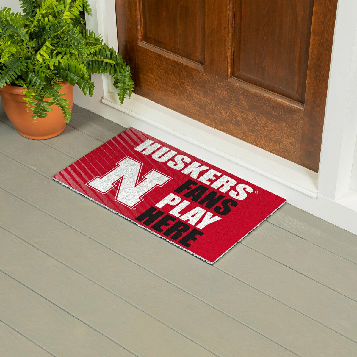 University of Nebraska Fan Mat, 28"x16"