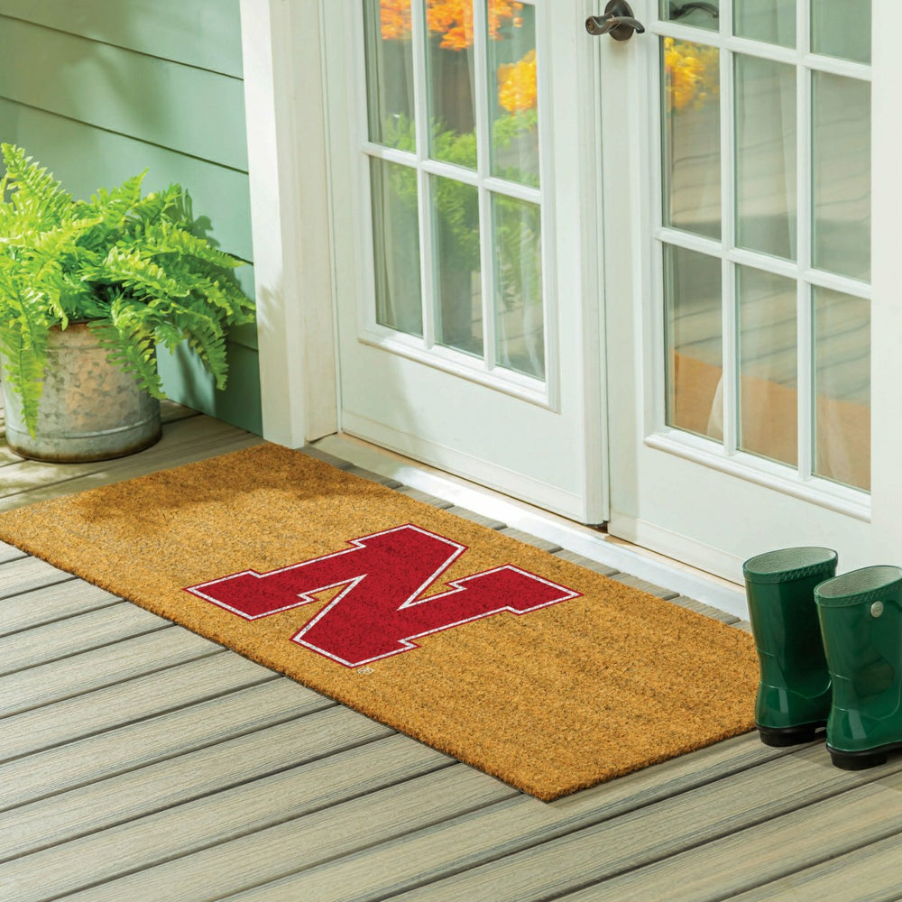 University of Nebraska Extra Large Full Color Coir Mat, 60"x24"