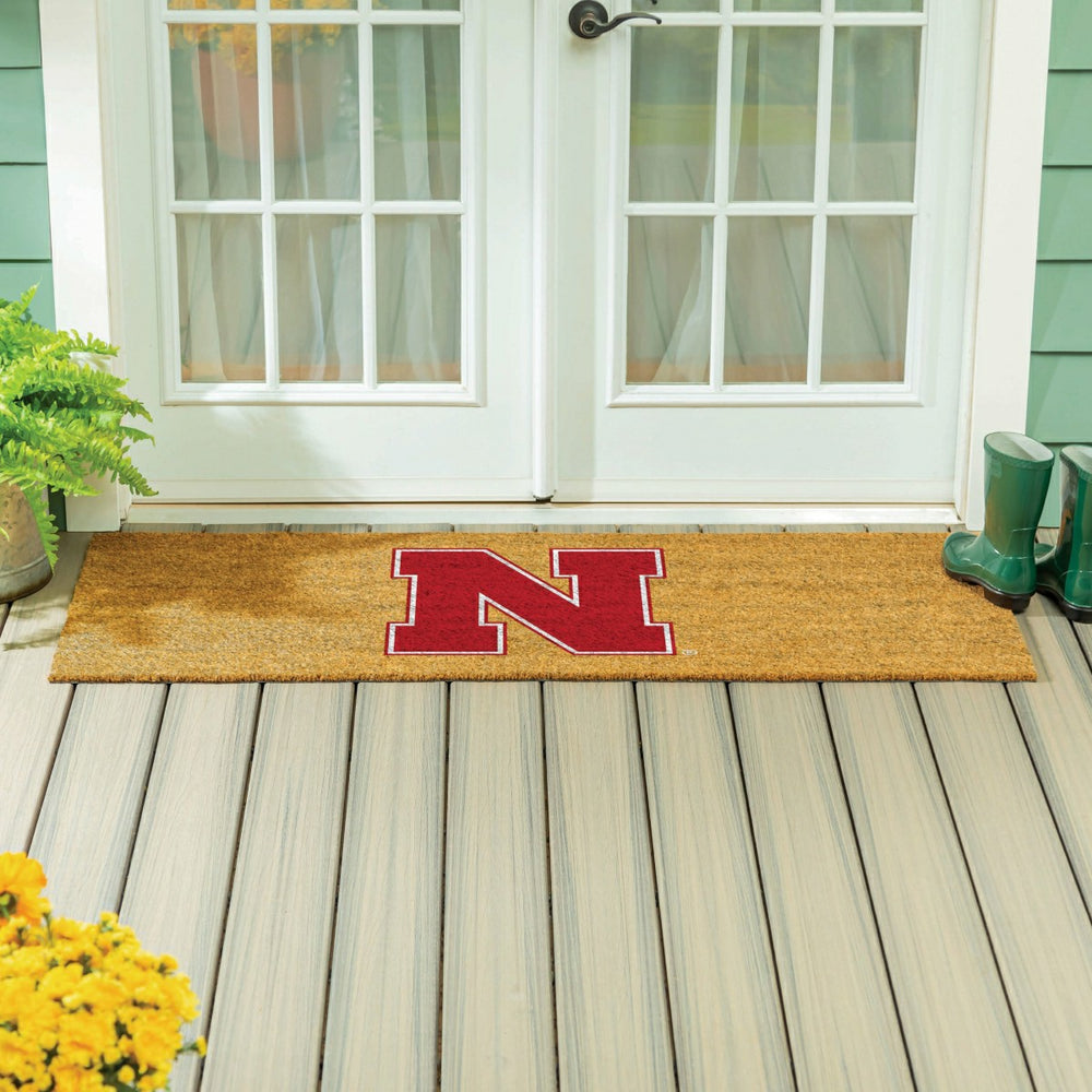 University of Nebraska Extra Large Full Color Coir Mat, 60"x24"