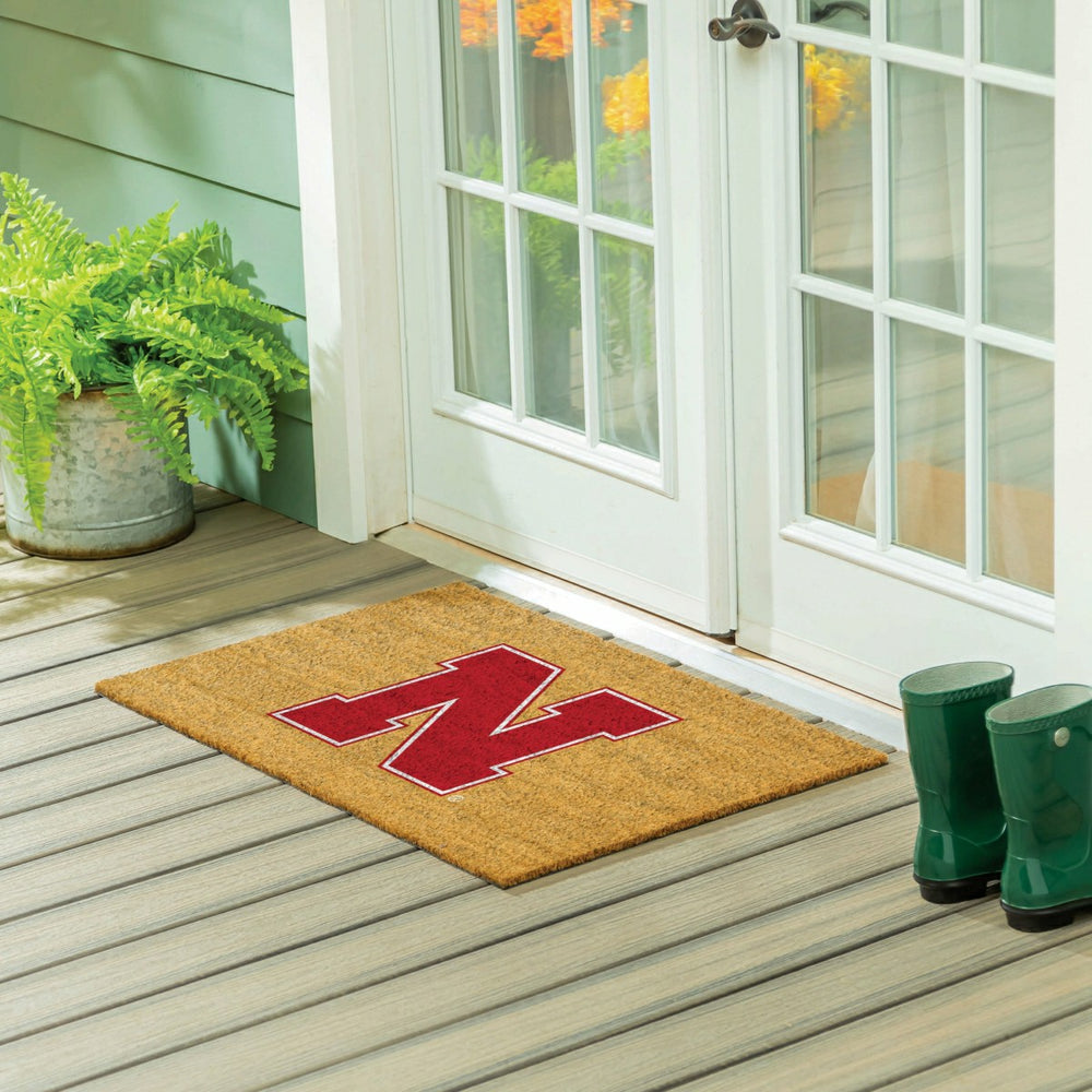 University of Nebraska Large Full Color Coir Mat, 36"x24"