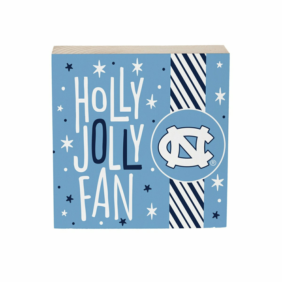 University of North Carolina Block, Holiday, 6x6