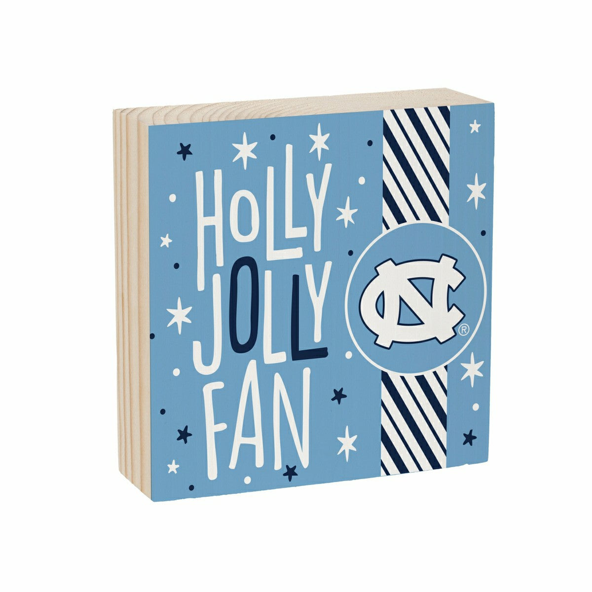 University of North Carolina Block, Holiday, 6x6