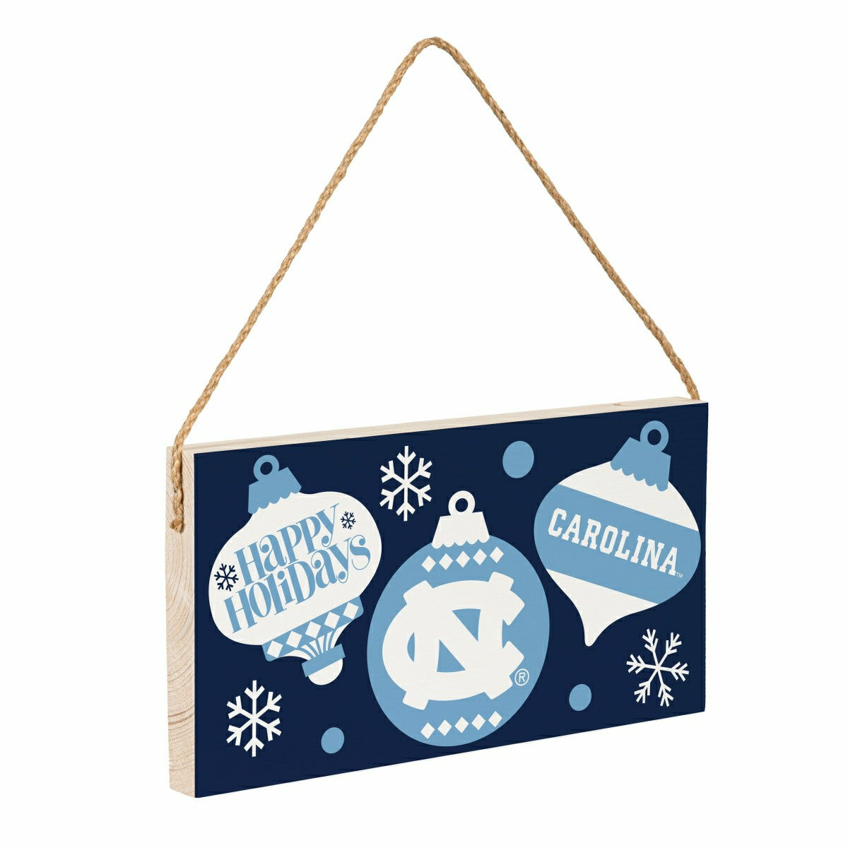 University of North Carolina Holiday Wood Wall Sign, 6x11