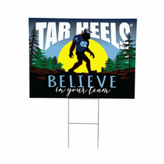 University of North Carolina Yard Sign, Bigfoot