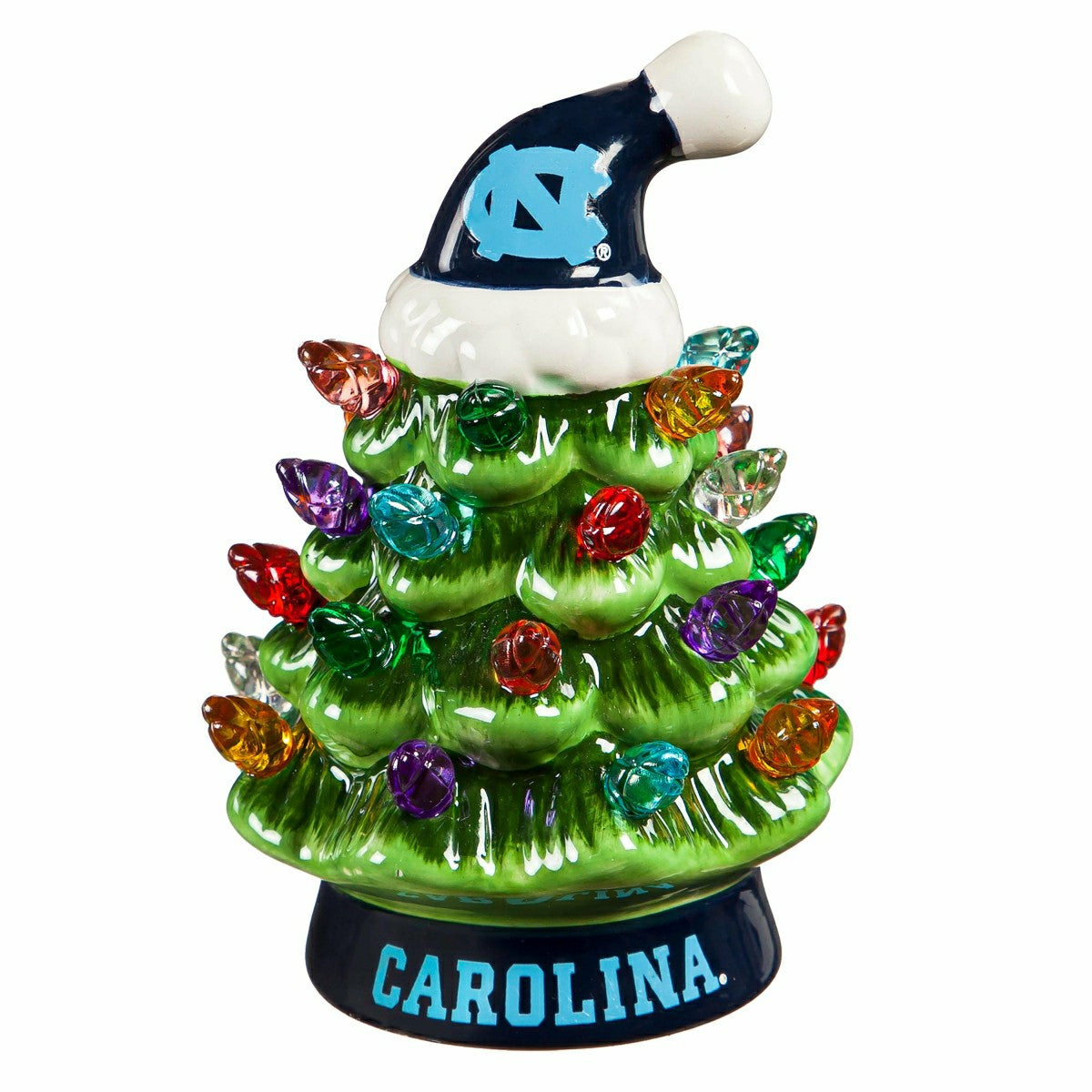 4" Mini LED Tabletop Christmas Tree, Set of 2, University of North Car
