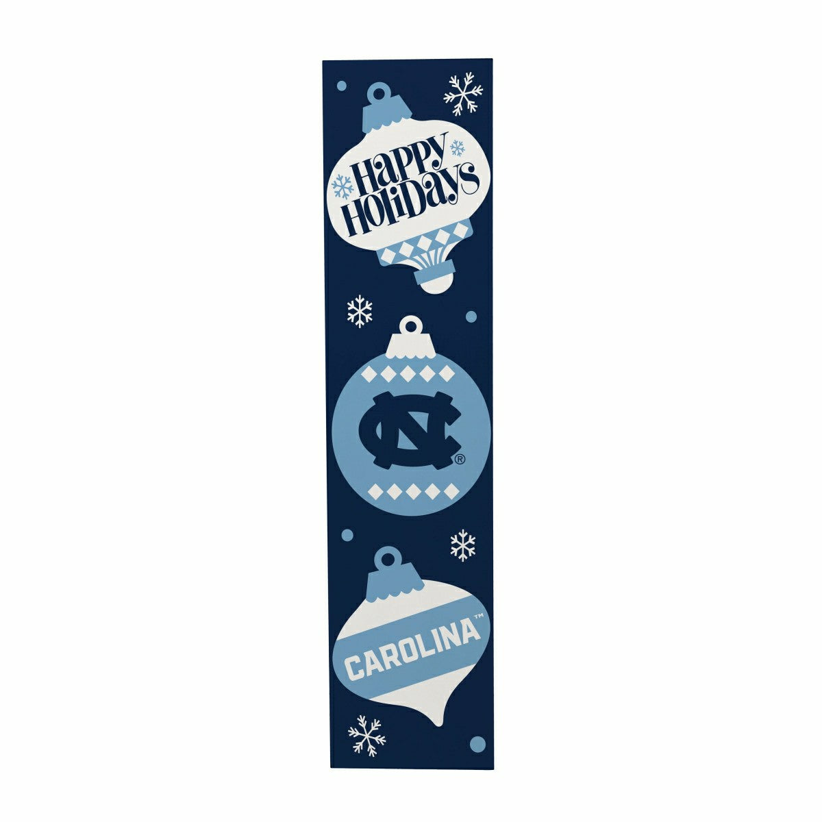 University of North Carolina 47" Double Sided Leaner, Christmas