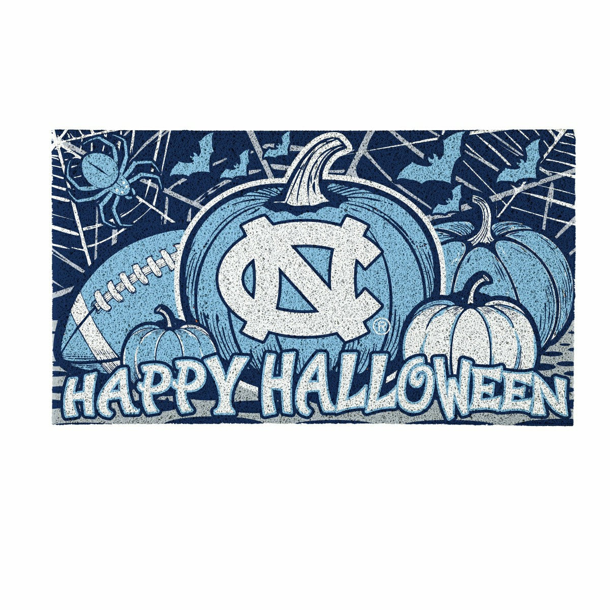 University of North Carolina Halloween PVC Mat, 28"x16"