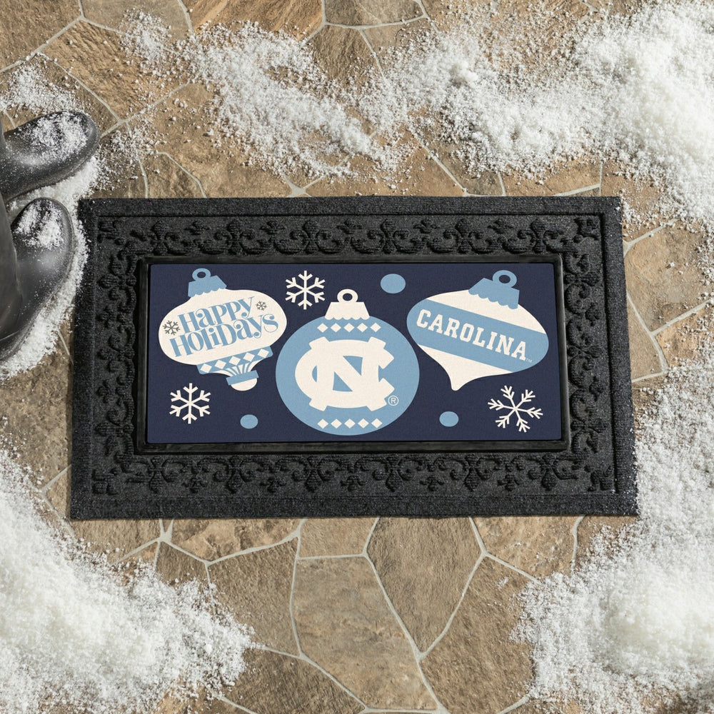 University of North Carolina Holiday Flocked Coir Sassafras Switch Mat