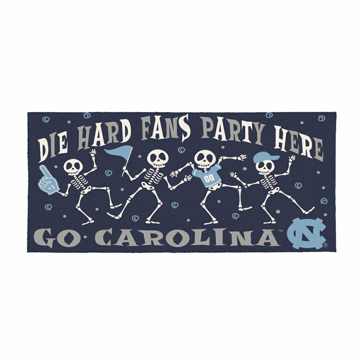 University of North Carolina Flocked Coir Halloween Sassafras Switch M