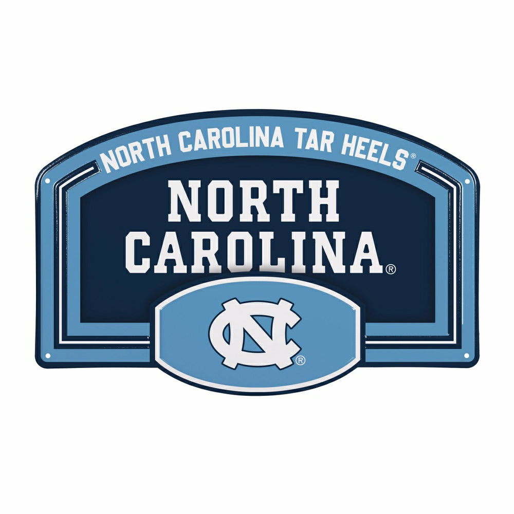 University of North Carolina USA Embossed Steel Wall Sign, 11" x 17"
