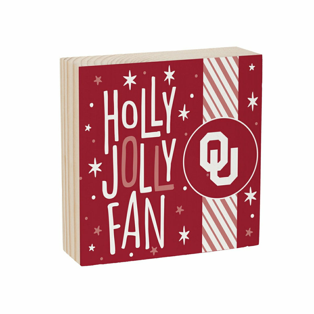 University of Oklahoma Block, Holiday, 6x6