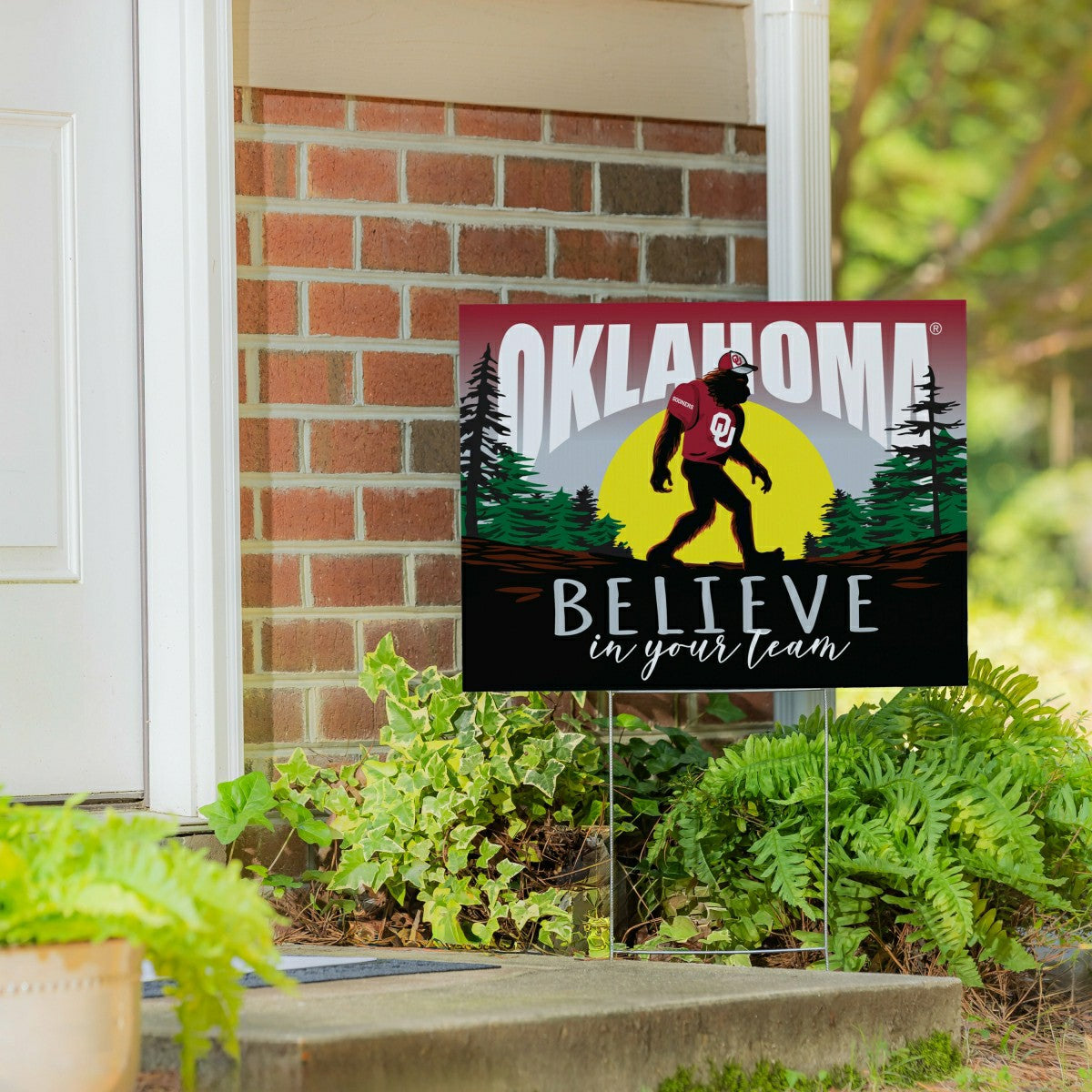 University of Oklahoma Yard Sign, Bigfoot