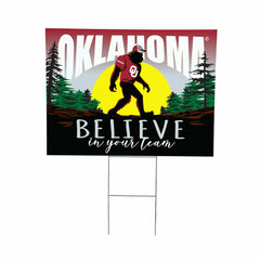 University of Oklahoma Yard Sign, Bigfoot