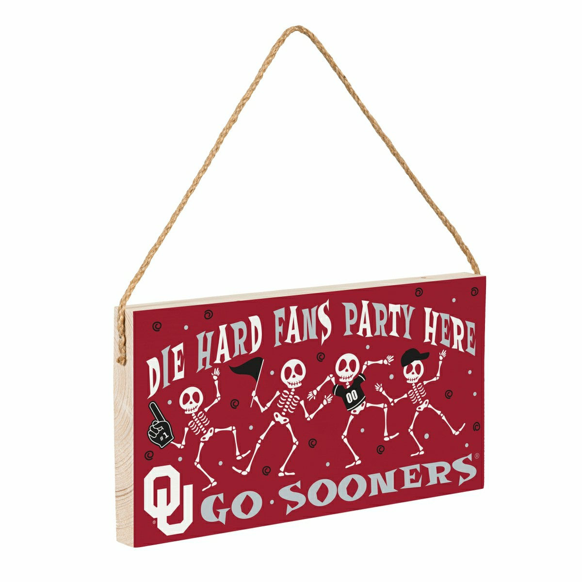 University of Oklahoma Halloween Wood Wall Sign, 6x11
