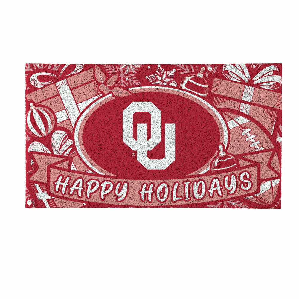 University of Oklahoma Holiday PVC Mat, 28"x16"