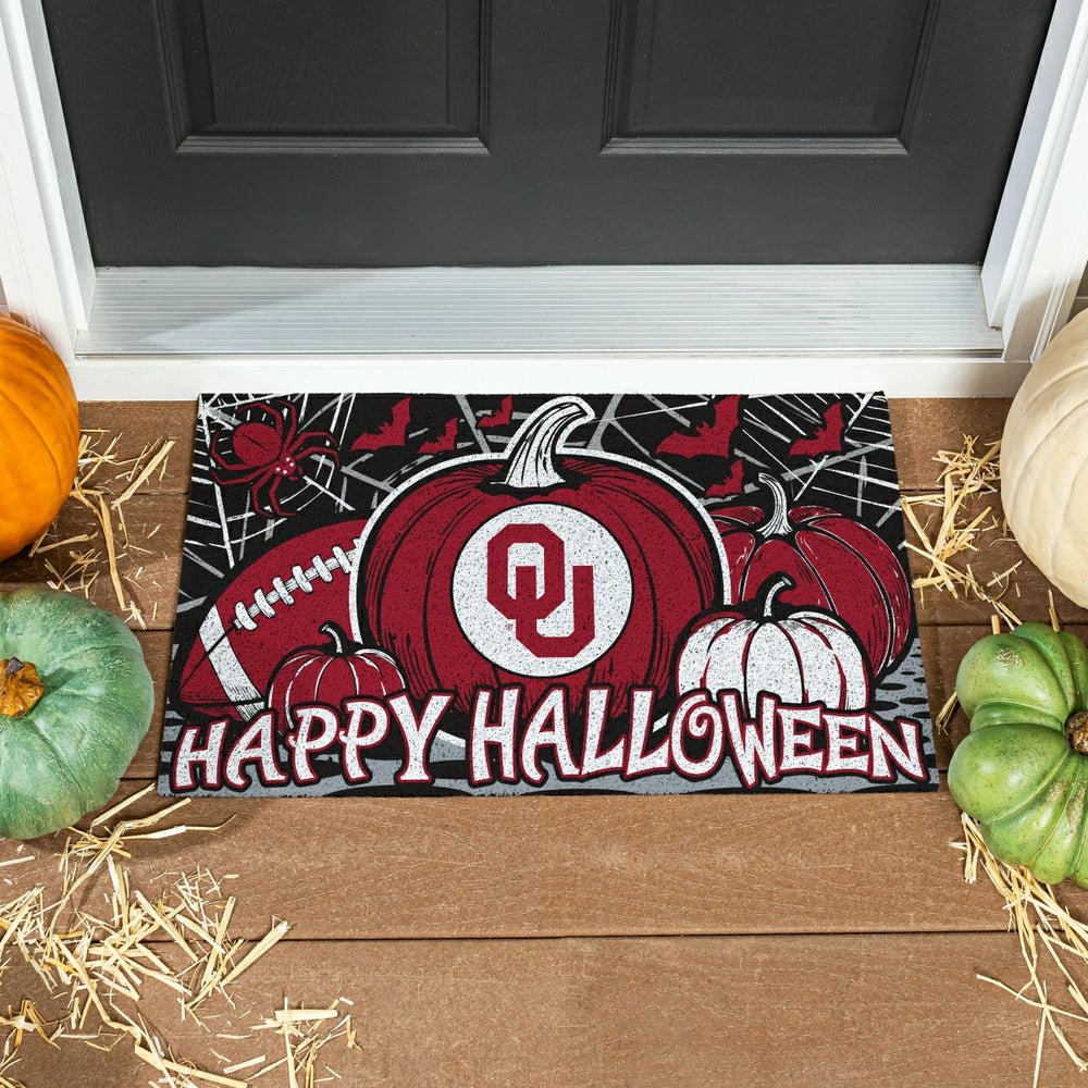 University of Oklahoma Halloween PVC Mat, 28"x16"