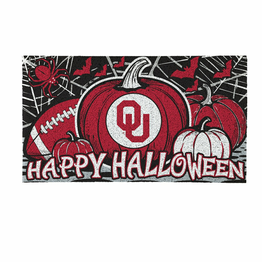 University of Oklahoma Halloween PVC Mat, 28"x16"