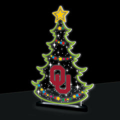 University of Oklahoma College Holiday Tree Desklite LED Decor