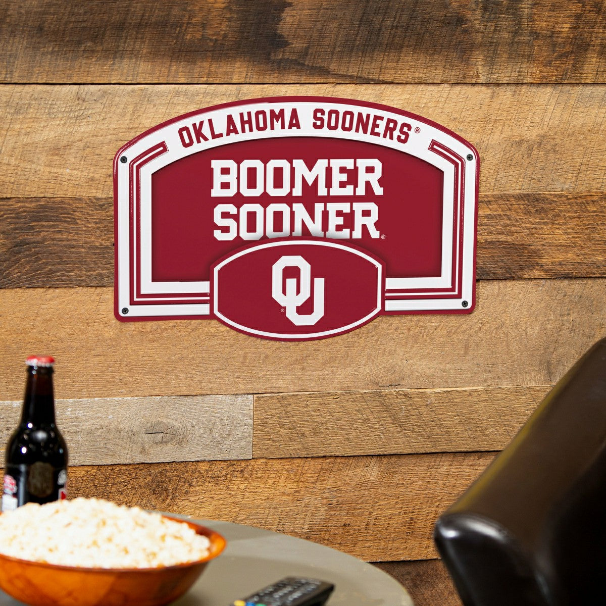 University of Oklahoma USA Embossed Steel Wall Sign, 11" x 17"