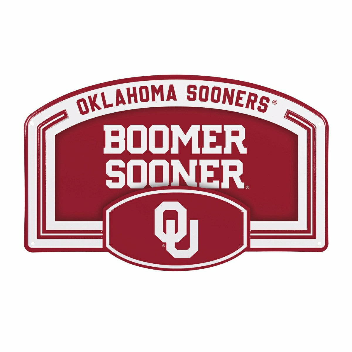 University of Oklahoma USA Embossed Steel Wall Sign, 11" x 17"
