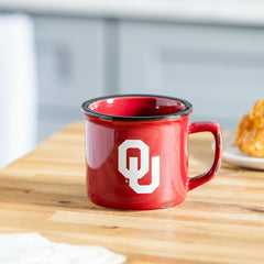 University of Oklahoma Ceramic Camp Cup with Enamel Finish, 14oz