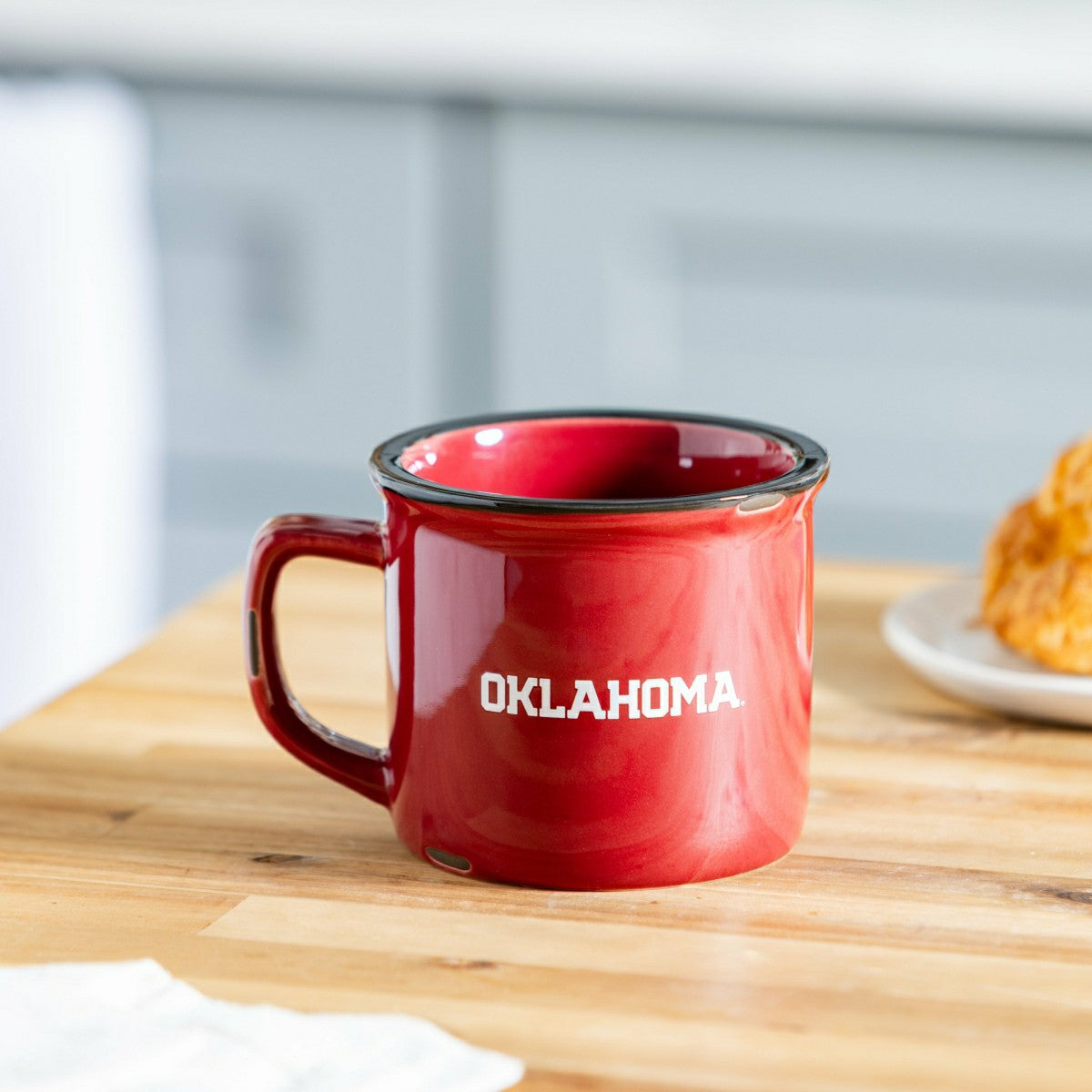 University of Oklahoma Ceramic Camp Cup with Enamel Finish, 14oz