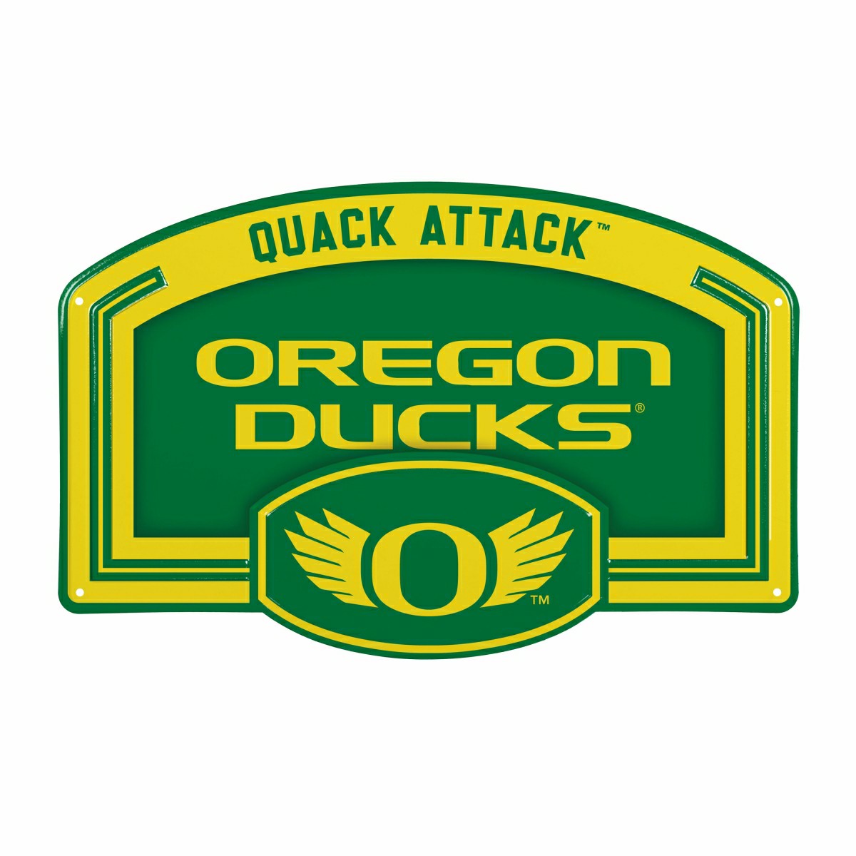 University of Oregon USA Embossed Steel Wall Sign, 11" x 17"