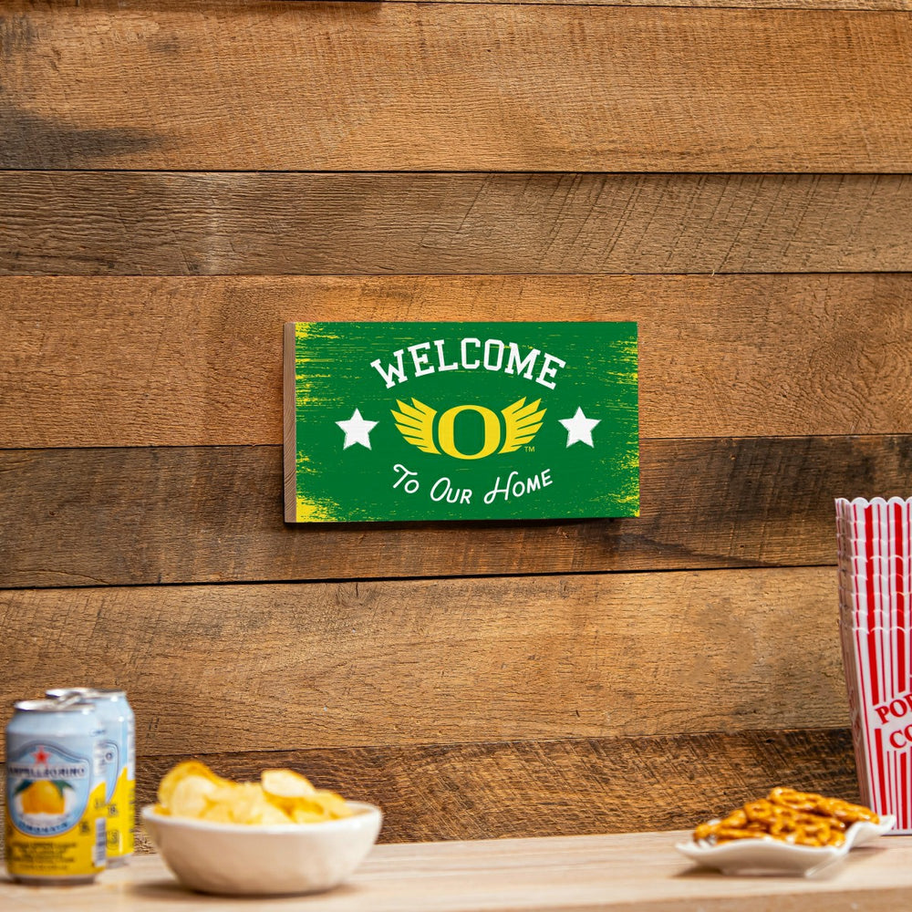 University of Oregon Wood Wall Sign, 6x11