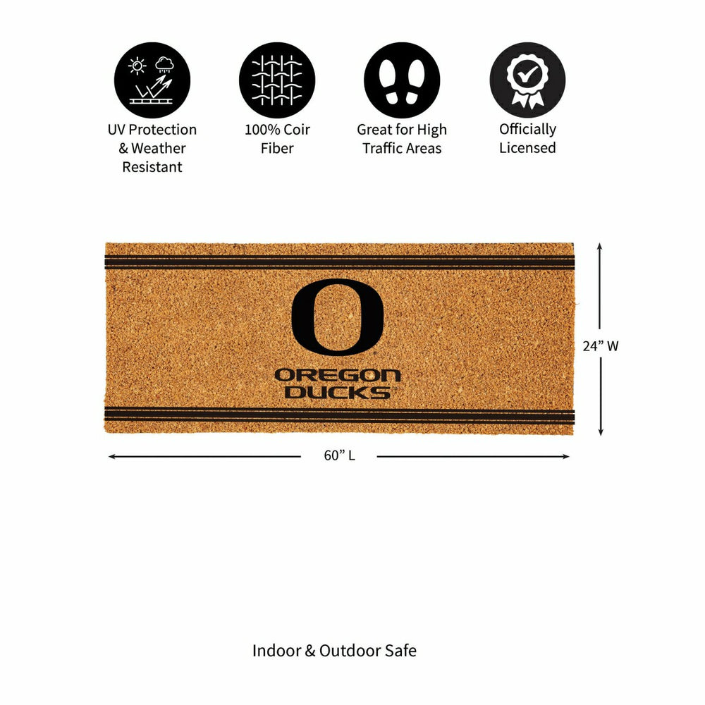University of Oregon Extra Large One Color Coir Mat, 60"x24"