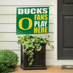 University of Oregon Coroplast Yard Sign "Fans Play Here"