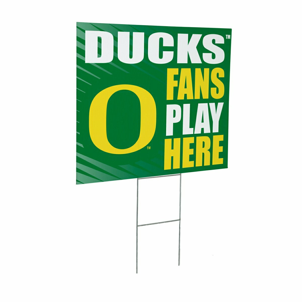 University of Oregon Coroplast Yard Sign "Fans Play Here"