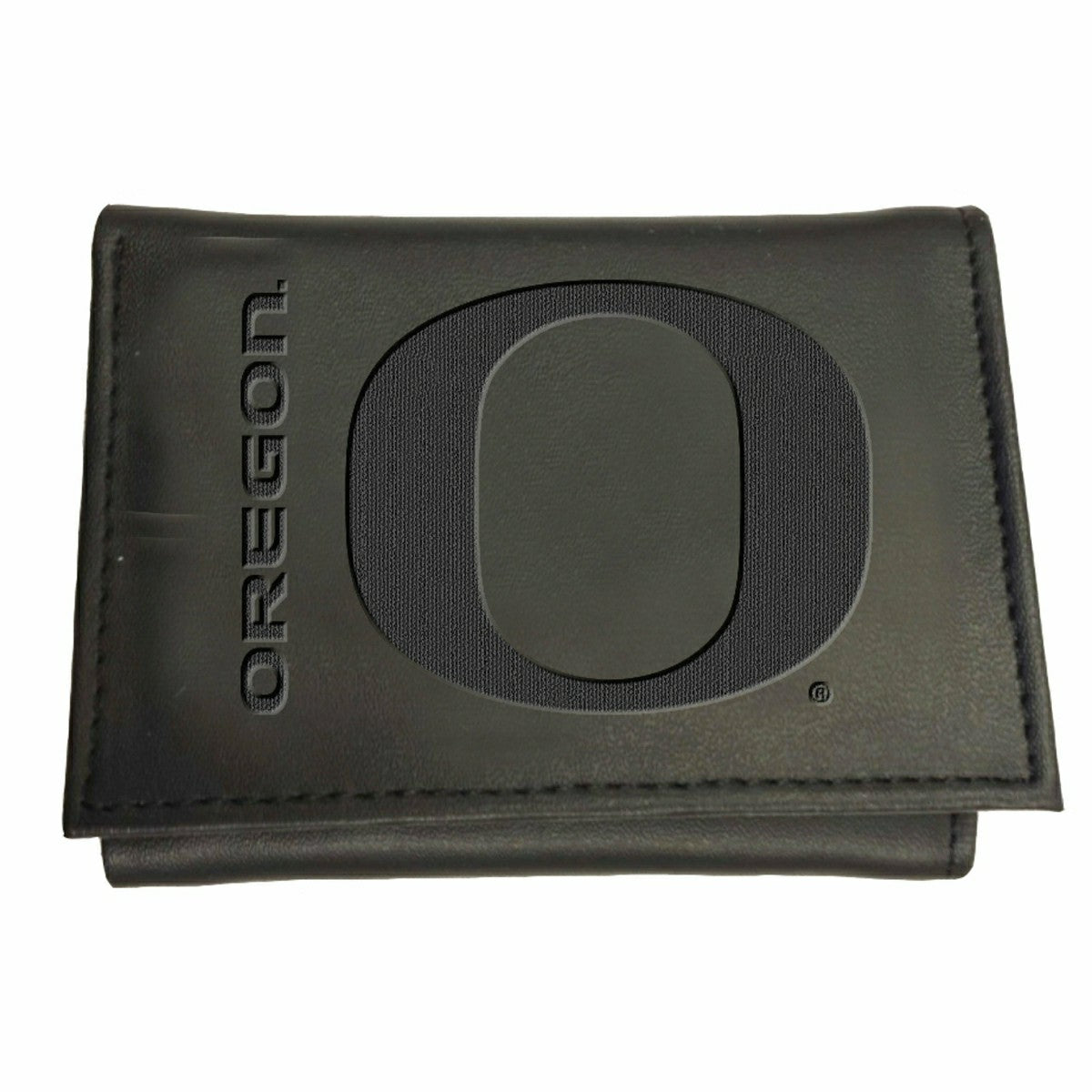 Leather Oregon Ducks Tri-fold Wallet