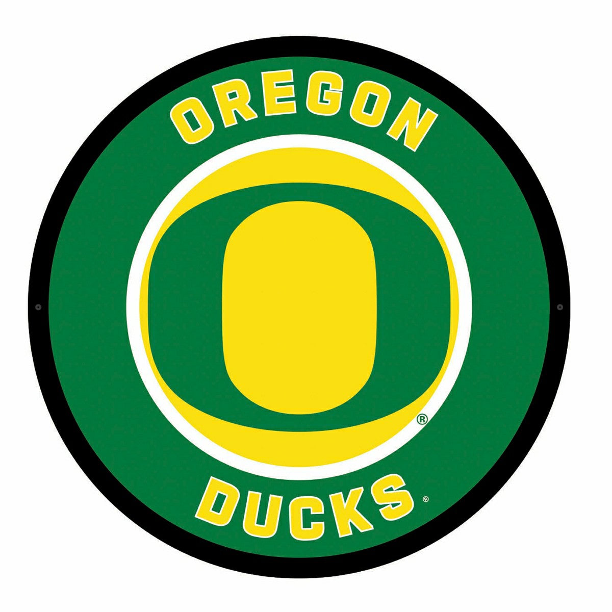 LED Wall Decor, Round, University of Oregon