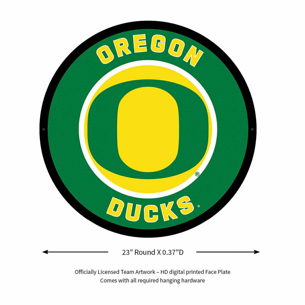LED Wall Decor, Round, University of Oregon