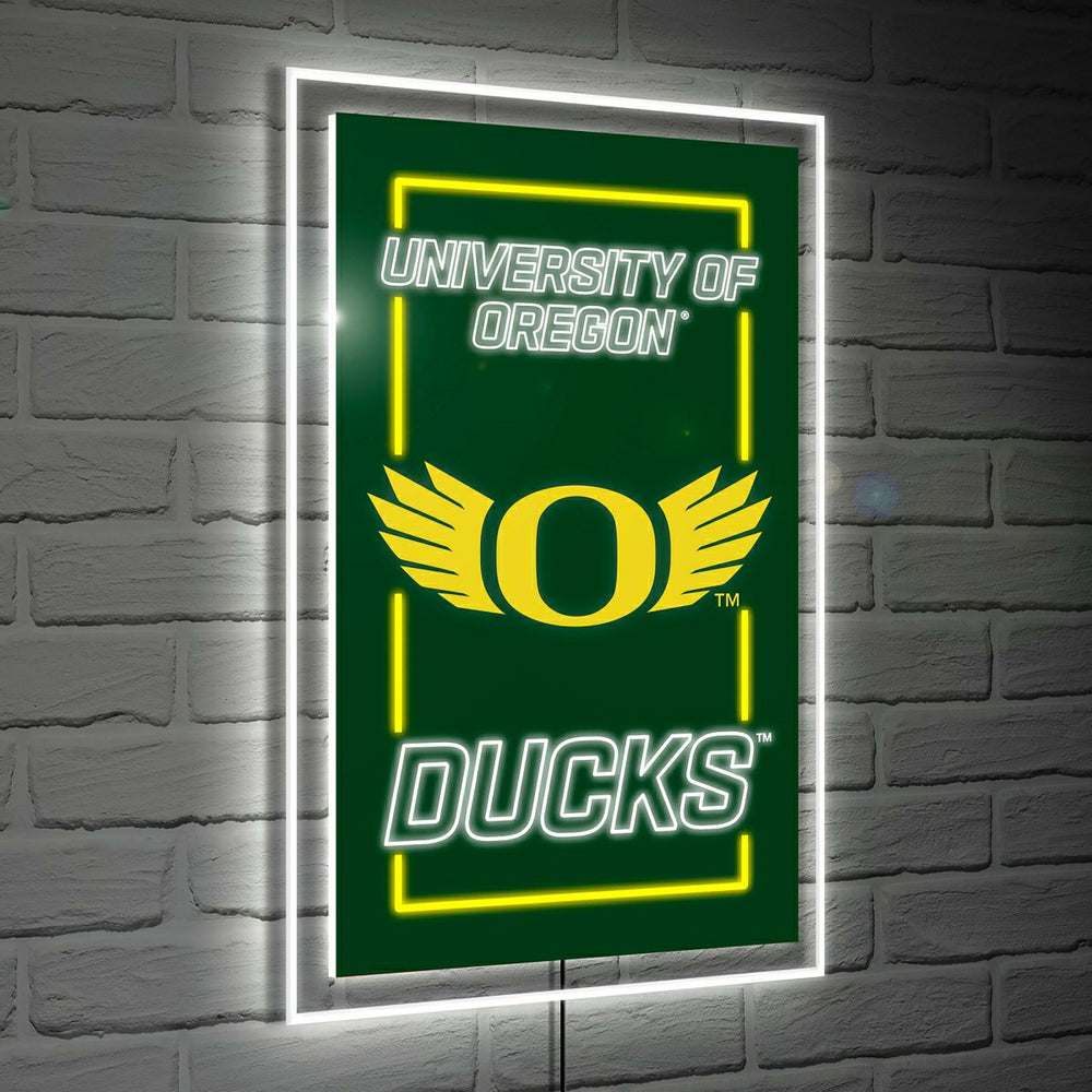 University of Oregon College Rectangle Neolite LED Decor
