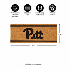 University of Pittsburgh Extra Large One Color Coir Mat, 60"x24"