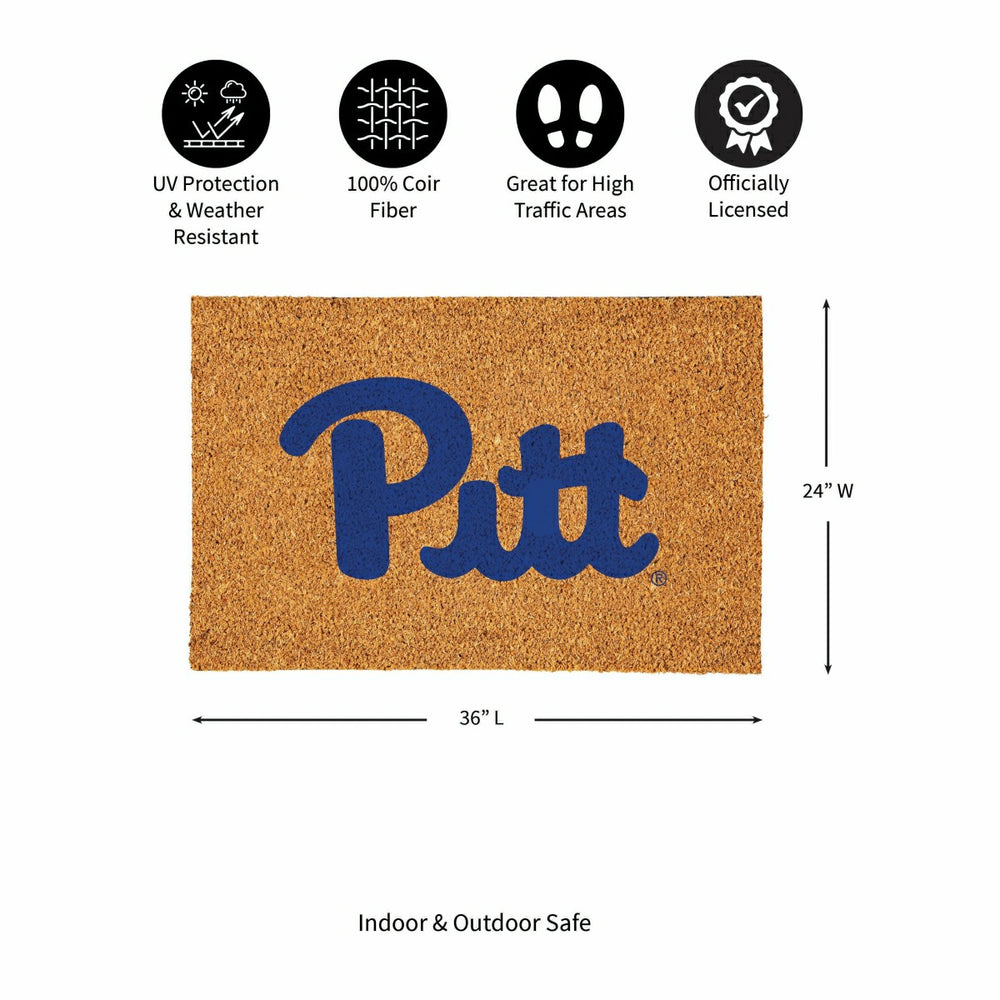 University of Pittsburgh Large Full Color Coir Mat, 36"x24"