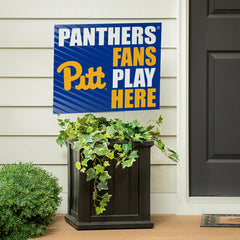 University of Pittsburgh Coroplast Yard Sign "Fans Play Here"