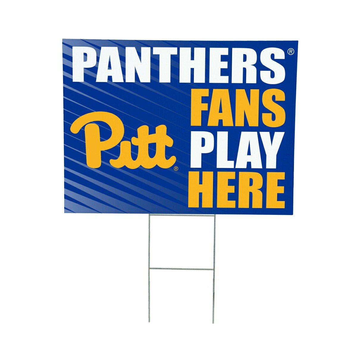 University of Pittsburgh Coroplast Yard Sign "Fans Play Here"